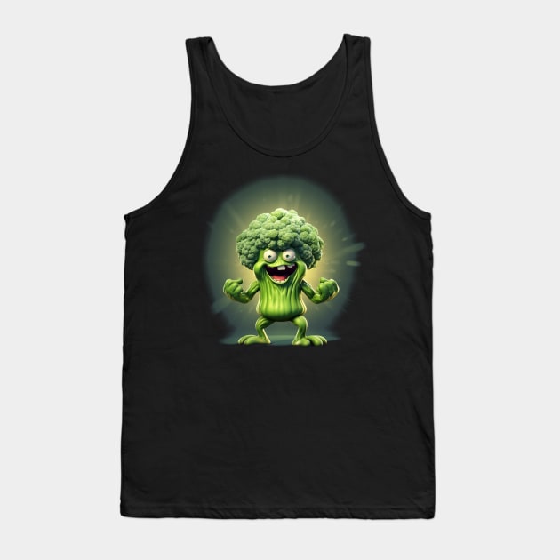 monster broccoli, halloween Tank Top by WorldByFlower